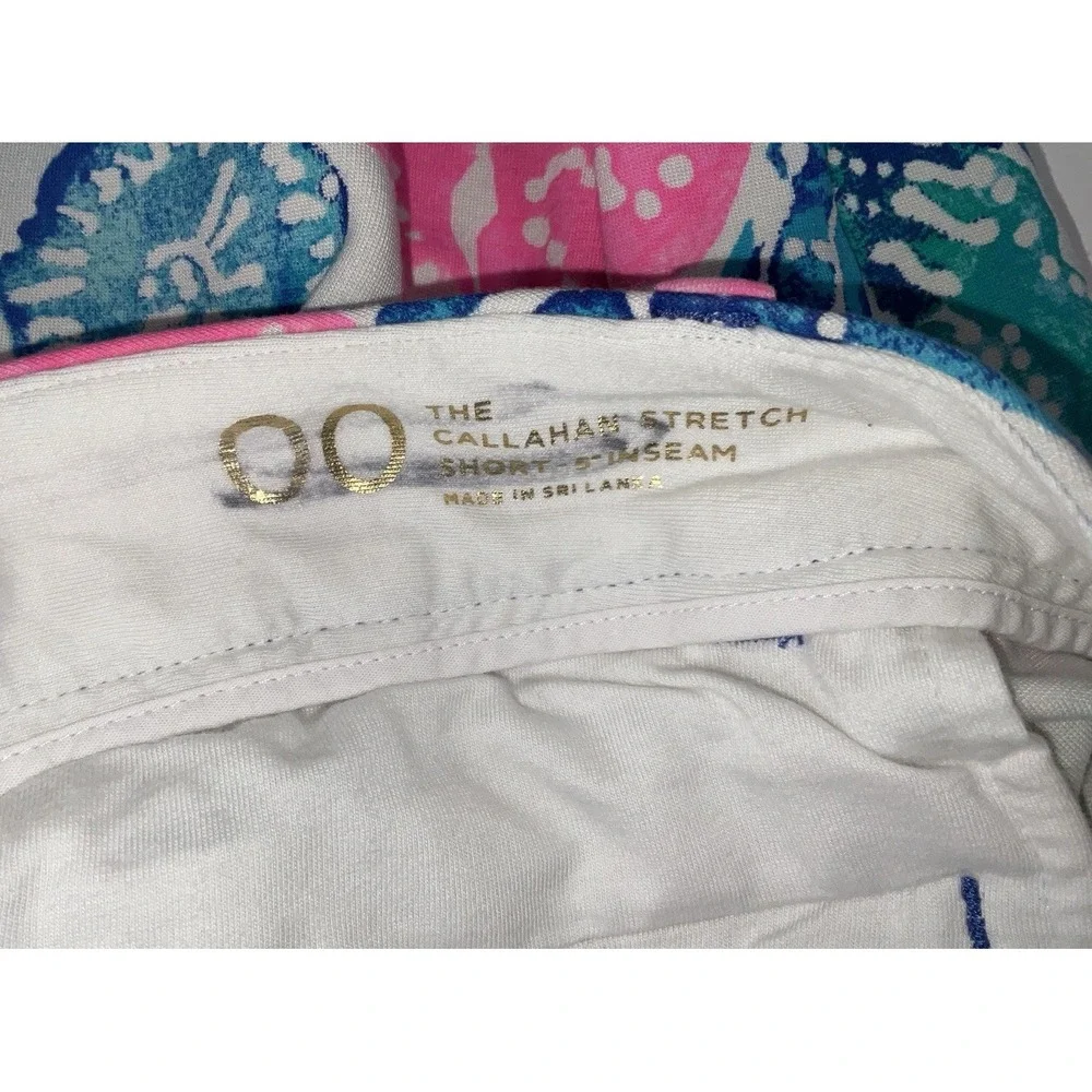 Women's Lilly Pulitzer Callahan Knit Shorts Multicolor Boho Batik Sz 00 (27